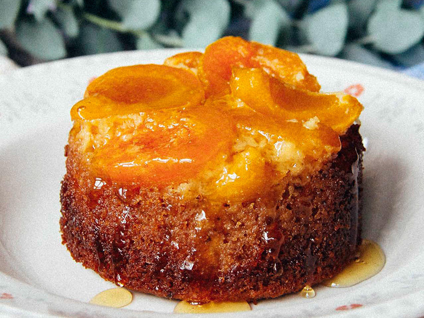 French Cream Cheesecake with Apricot Pumpkin Sauce - Dream Dinners