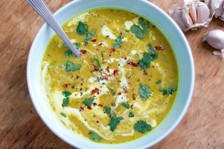 Thirty-Clove Garlic Soup (Vegan, Paleo)