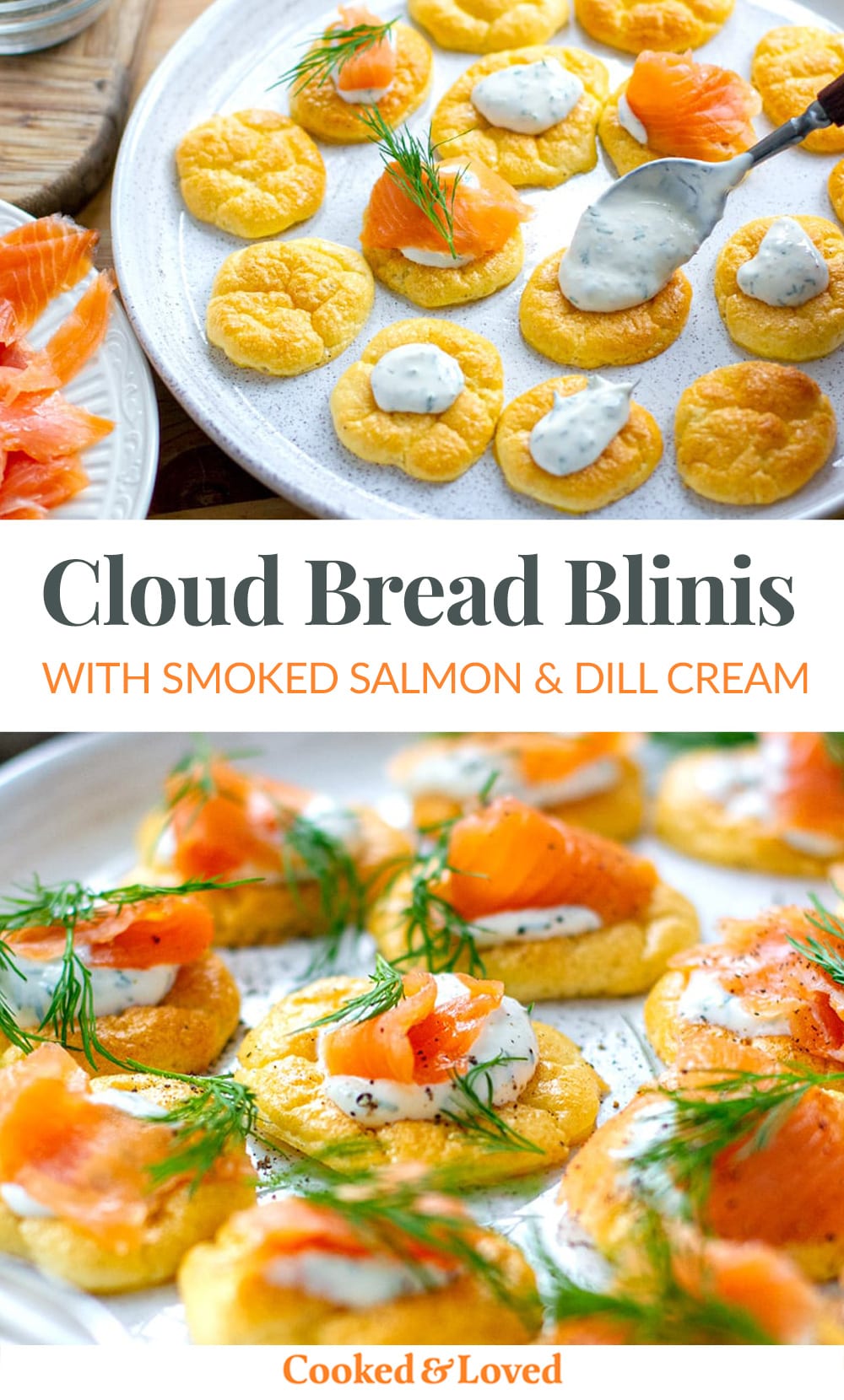 Cloud Bread Blinis With Smoked Salmon (Keto, Gluten-Free) - MindtoHealth