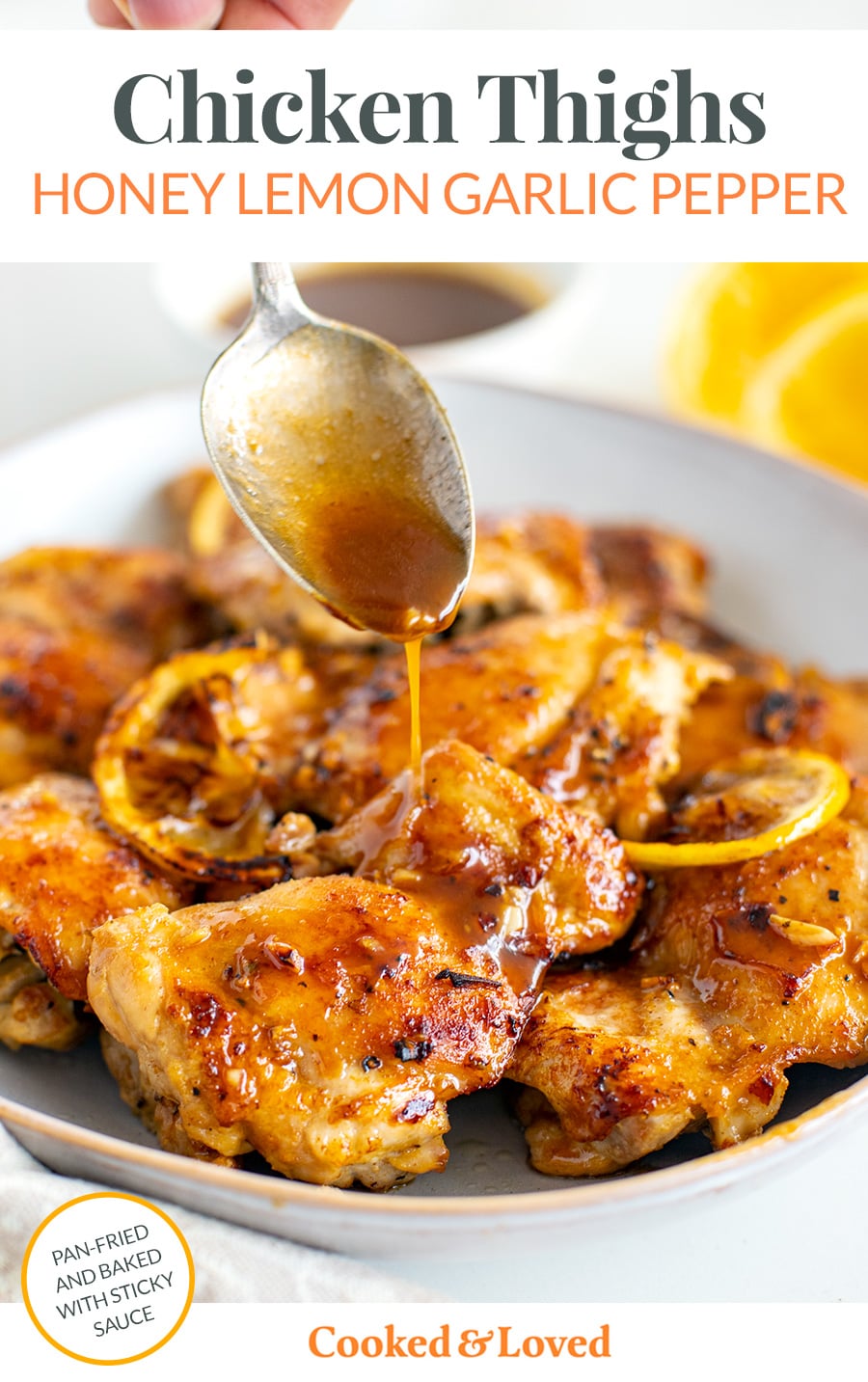Honey Lemon Garlic Pepper Chicken Thighs - Detoxil