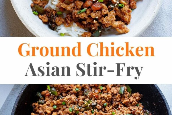Spicy Ground Chicken Stir Fry • Salt & Lavender