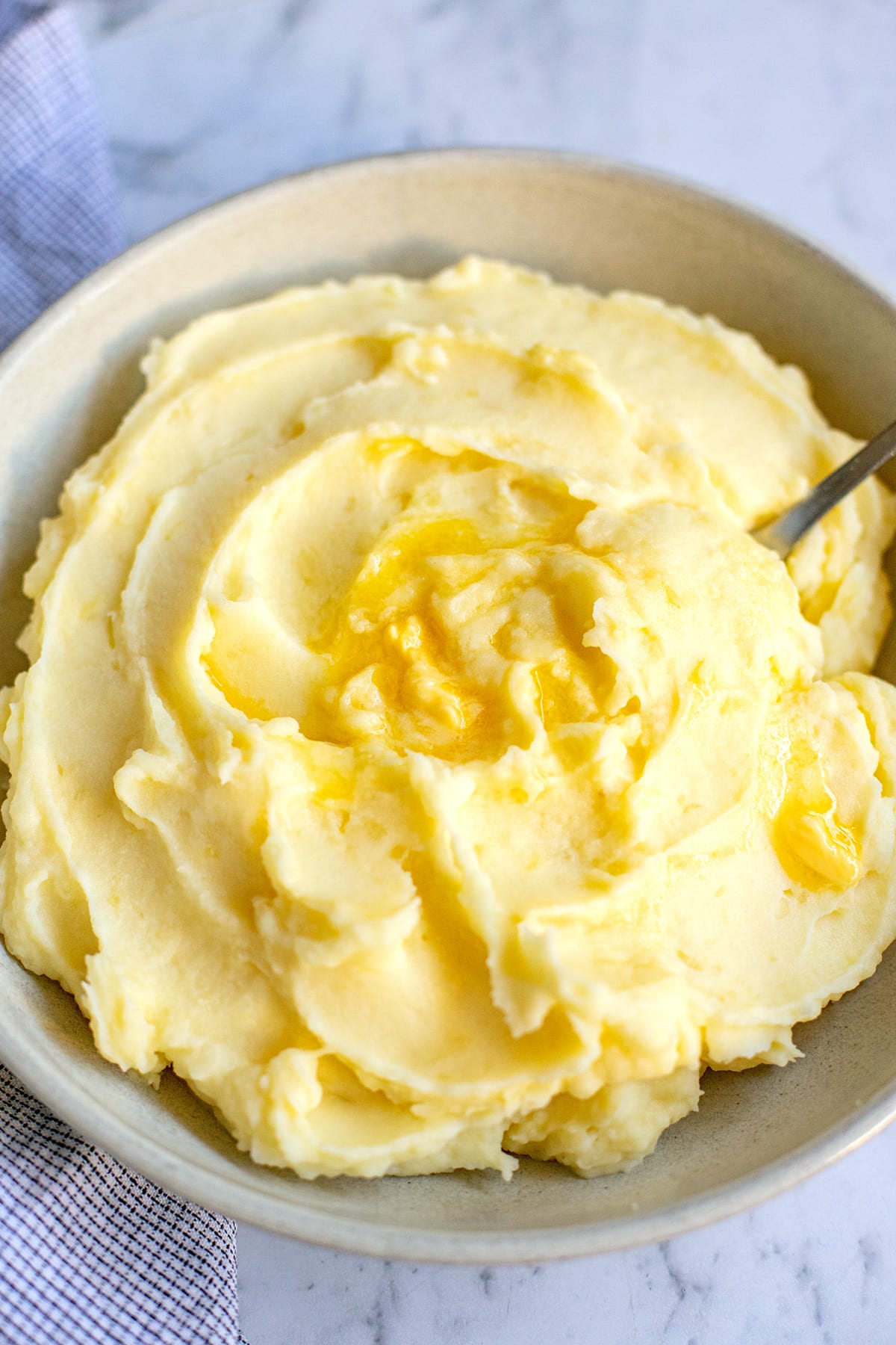 Mashed potatoes with sour cream