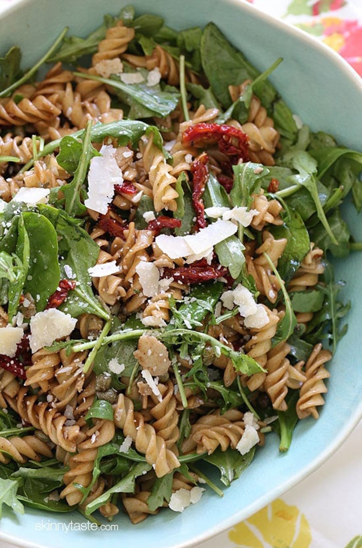 Summer Pasta Salad with Baby Greens
